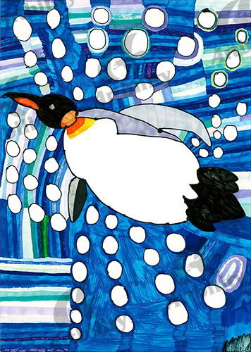 アートビリティ 泳ぐペンギン