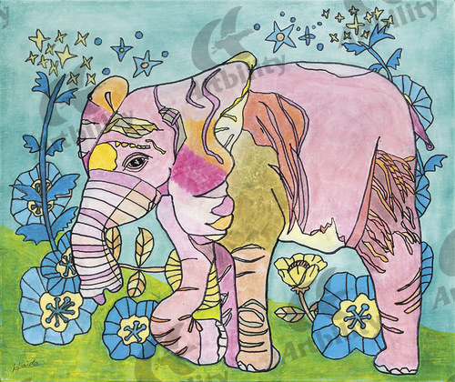 アートビリティ ピンクの象