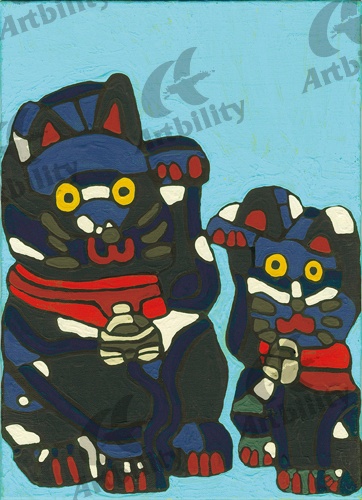登録作品の招き猫１