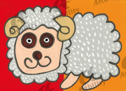 登録作品のひつじさんが目覚めた