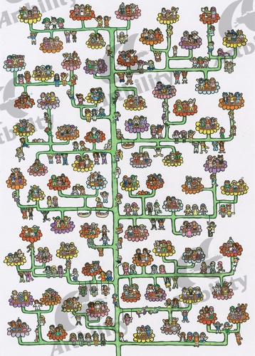 登録作品の友達いっぱい！　フラワータワー！