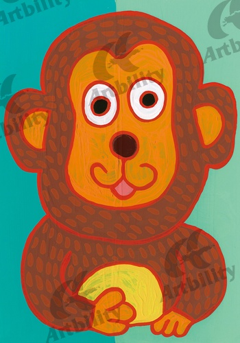 登録作品の青空とおサルさん