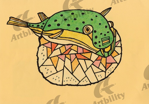 登録作品のフグ