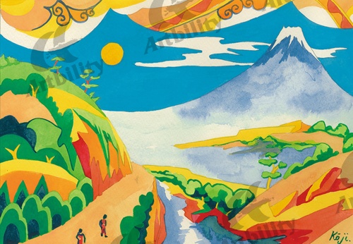 登録作品の渓谷の橋