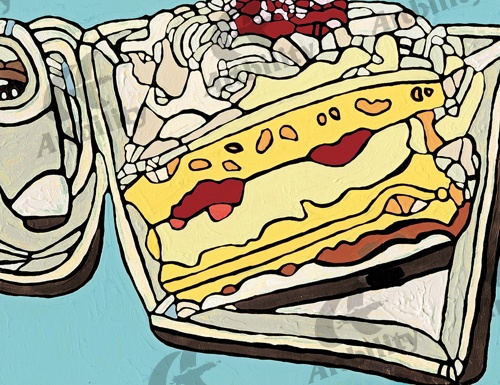 登録作品のコーヒーとケーキ