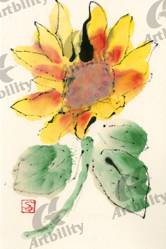 登録作品のひまわり