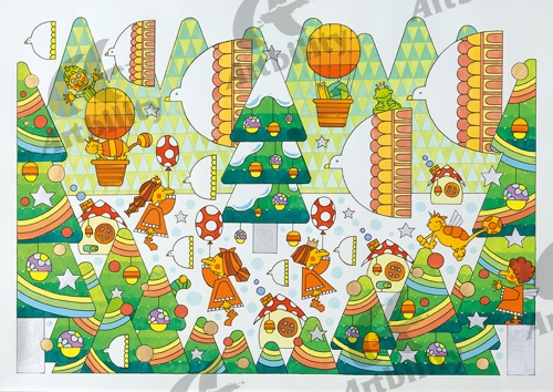 登録作品の森のクリスマス