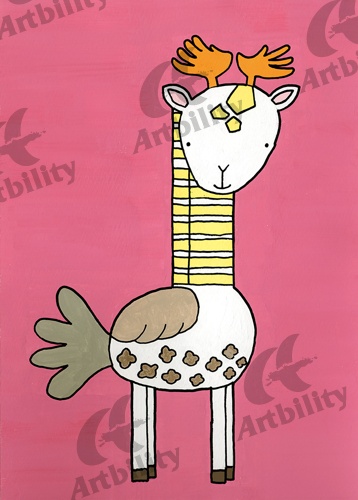 登録作品のごちゃまぜろくろキリン