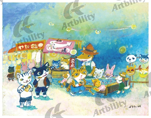 登録作品の夏のお祭り（縁日）